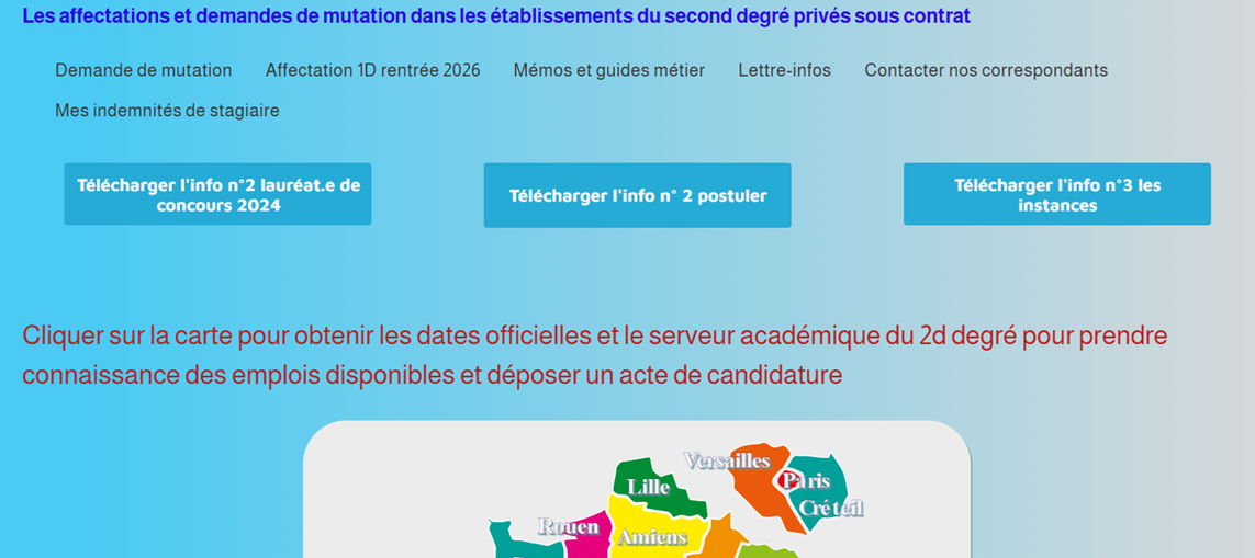 Informations pour les collègues du 1er ou du second degré